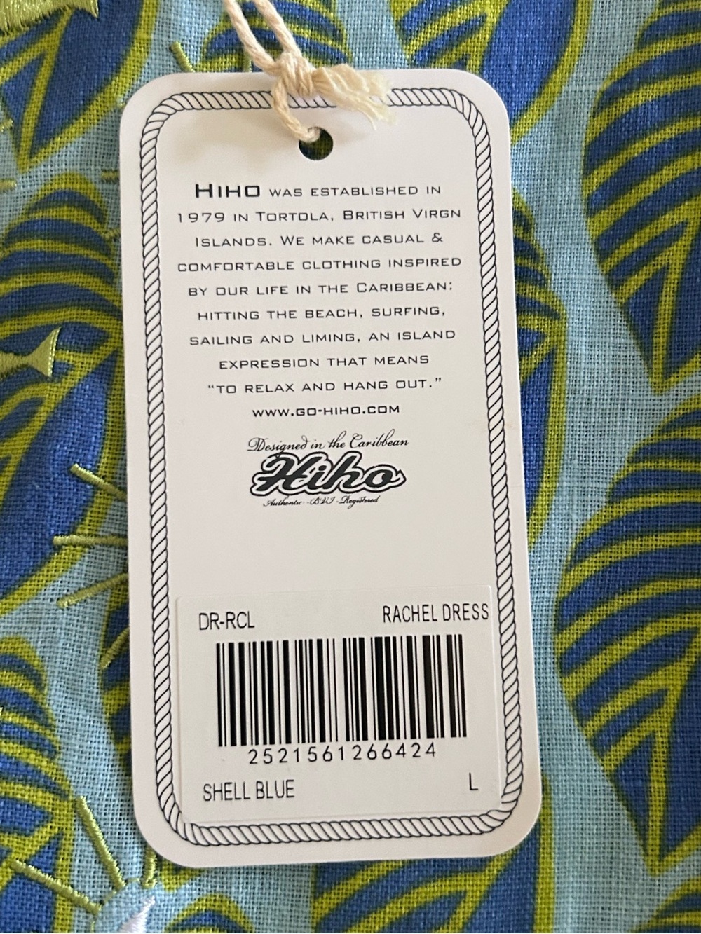 NWT Hiho Rachel Linen Shift Dress LG - Picture 6 of 8